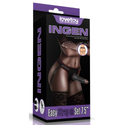 LoveToy Gode ceinture Easy Strap-On 17.5 x 5 cm Marron
